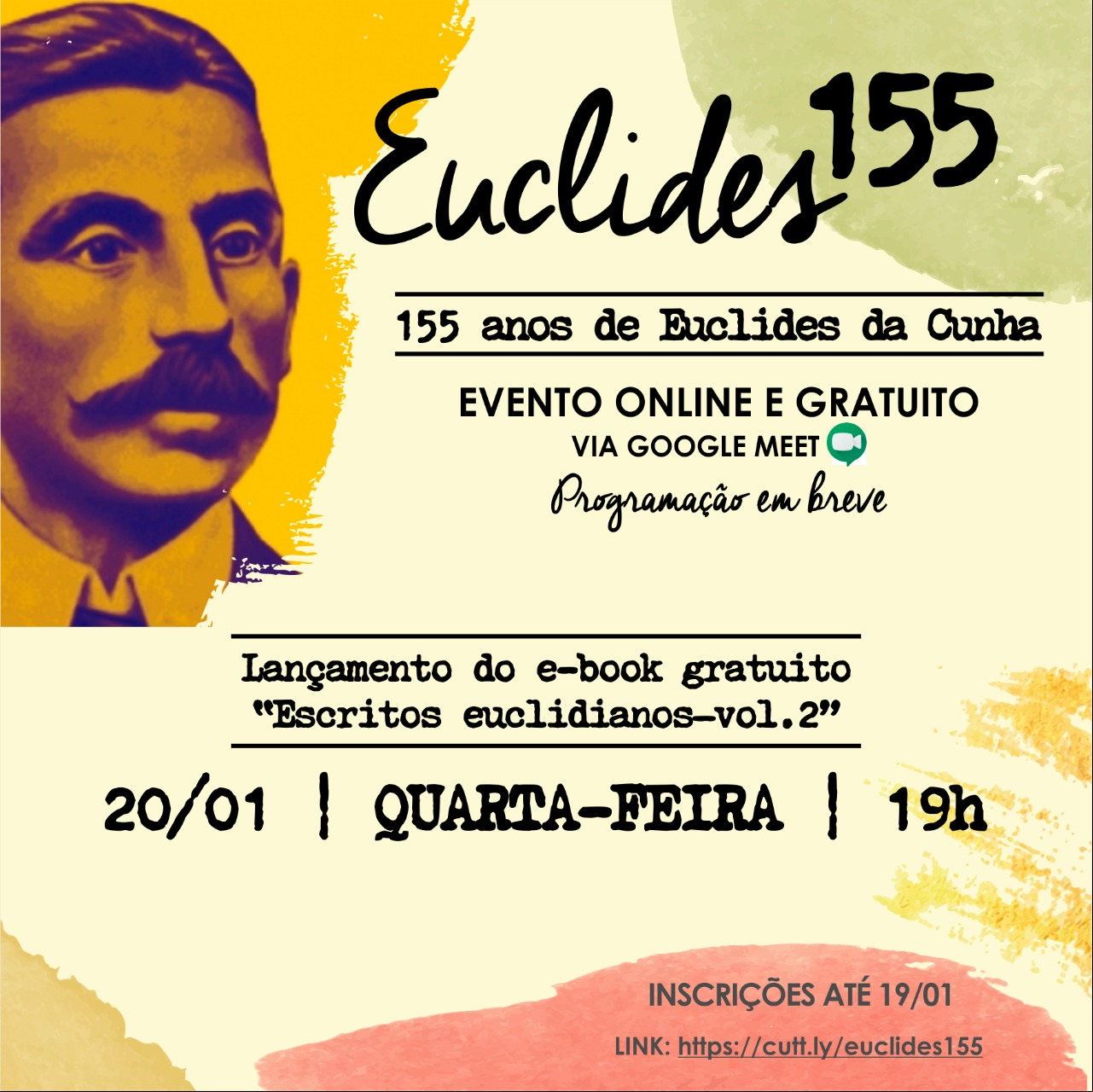 O cartaz do evento virtual